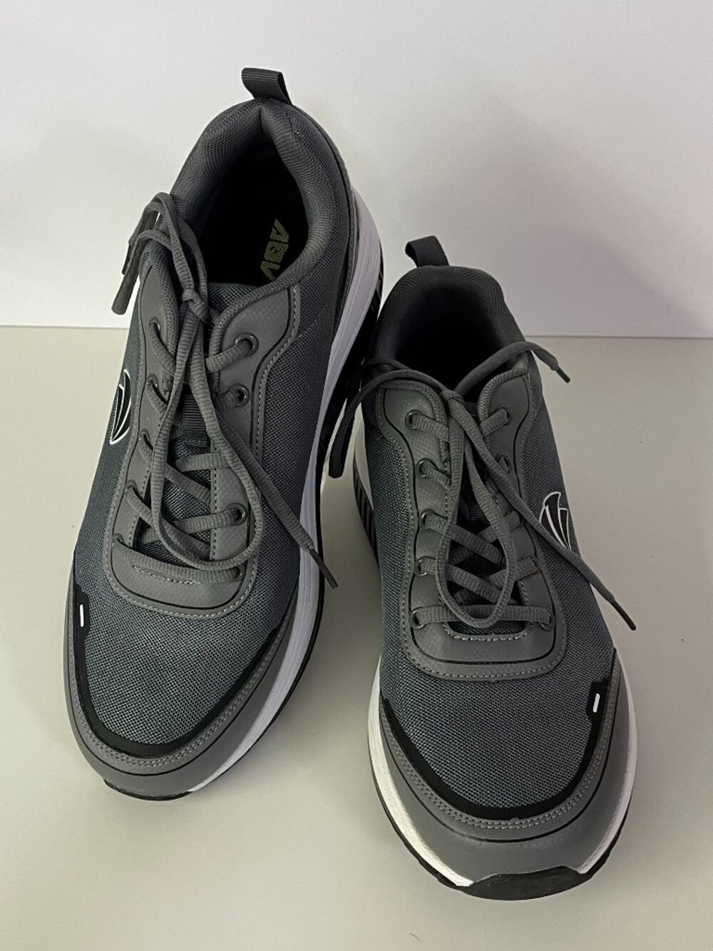 AOV Men's Orthopedic Walking Shoes Sneakers Mesh Charcoal Wide Toe Box Size 11
